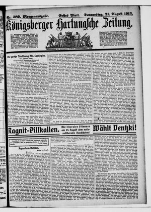 Königsberger Hartungsche Zeitung vom 21.08.1913
