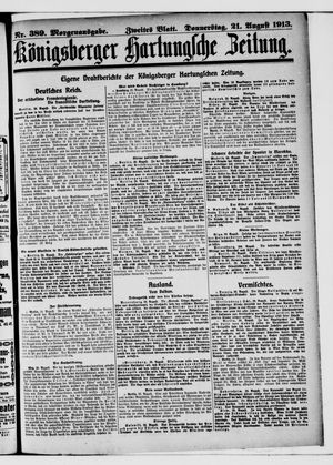 Königsberger Hartungsche Zeitung vom 21.08.1913