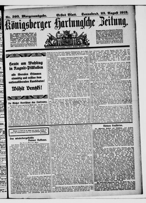Königsberger Hartungsche Zeitung vom 23.08.1913