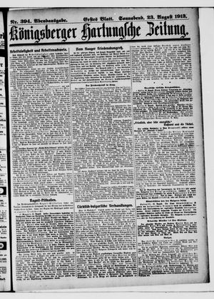 Königsberger Hartungsche Zeitung vom 23.08.1913