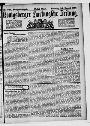 Königsberger Hartungsche Zeitung vom 24.08.1913