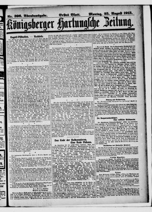 Königsberger Hartungsche Zeitung vom 25.08.1913