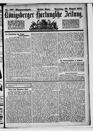 Königsberger Hartungsche Zeitung vom 26.08.1913