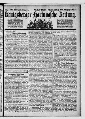 Königsberger Hartungsche Zeitung vom 28.08.1913