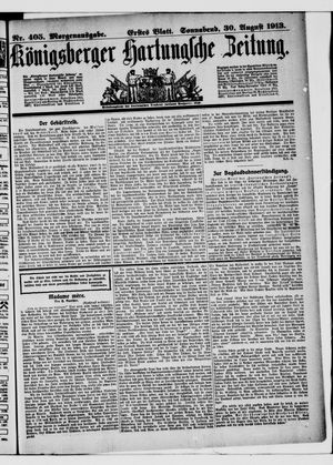 Königsberger Hartungsche Zeitung vom 30.08.1913
