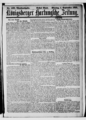 Königsberger Hartungsche Zeitung vom 01.09.1913