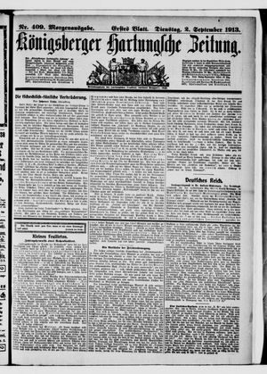 Königsberger Hartungsche Zeitung vom 02.09.1913