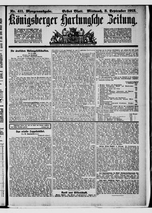Königsberger Hartungsche Zeitung vom 03.09.1913
