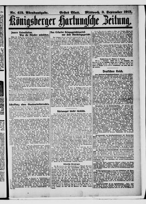 Königsberger Hartungsche Zeitung vom 03.09.1913