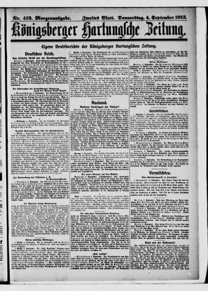 Königsberger Hartungsche Zeitung vom 04.09.1913