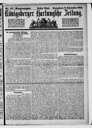 Königsberger Hartungsche Zeitung vom 06.09.1913