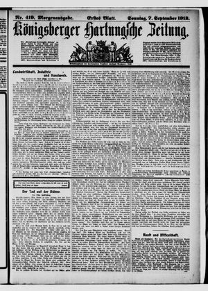 Königsberger Hartungsche Zeitung vom 07.09.1913