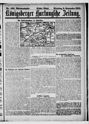 Königsberger Hartungsche Zeitung vom 09.09.1913