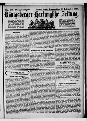 Königsberger Hartungsche Zeitung vom 11.09.1913
