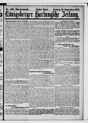 Königsberger Hartungsche Zeitung vom 12.09.1913