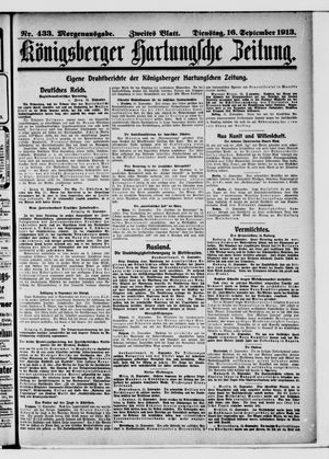Königsberger Hartungsche Zeitung vom 16.09.1913