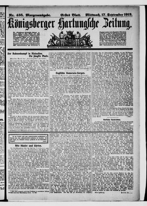 Königsberger Hartungsche Zeitung on Sep 17, 1913