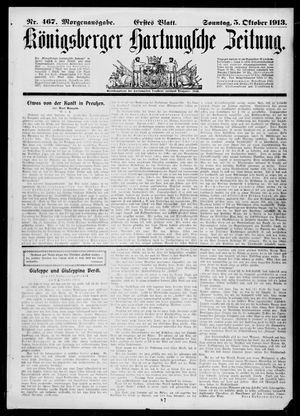 Königsberger Hartungsche Zeitung vom 05.10.1913