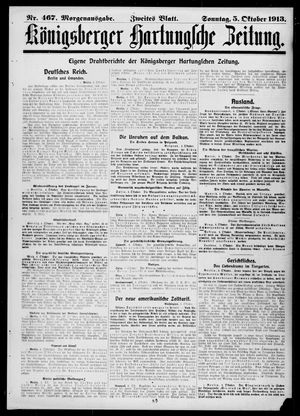 Königsberger Hartungsche Zeitung vom 05.10.1913