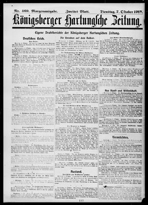 Königsberger Hartungsche Zeitung vom 07.10.1913