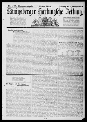 Königsberger Hartungsche Zeitung on Oct 10, 1913