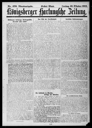 Königsberger Hartungsche Zeitung on Oct 10, 1913