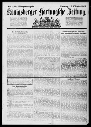 Königsberger Hartungsche Zeitung vom 12.10.1913