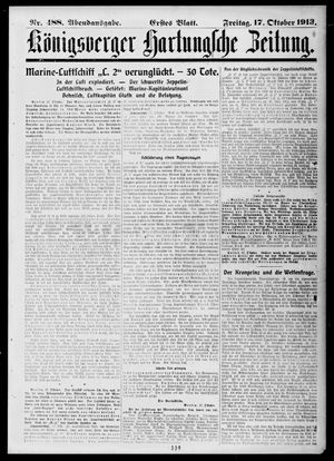 Königsberger Hartungsche Zeitung on Oct 17, 1913