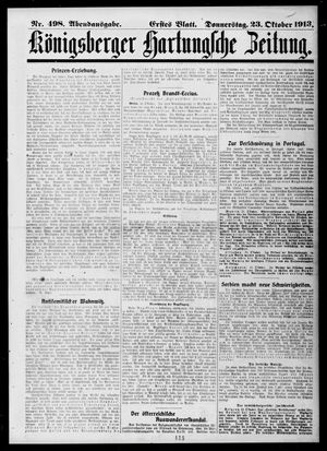 Königsberger Hartungsche Zeitung vom 23.10.1913