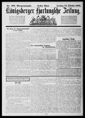 Königsberger Hartungsche Zeitung vom 24.10.1913