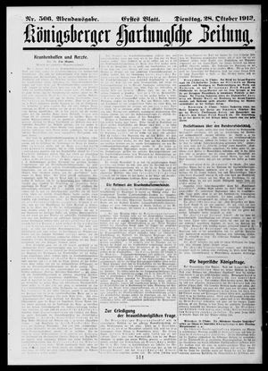Königsberger Hartungsche Zeitung on Oct 28, 1913