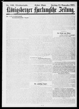 Königsberger Hartungsche Zeitung on Nov 14, 1913