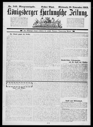 Königsberger Hartungsche Zeitung vom 19.11.1913