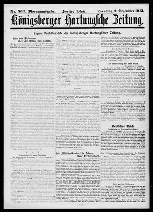 Königsberger Hartungsche Zeitung vom 02.12.1913