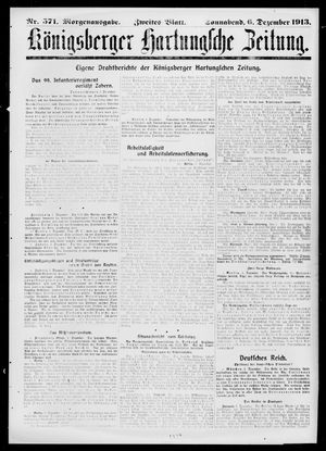 Königsberger Hartungsche Zeitung vom 06.12.1913