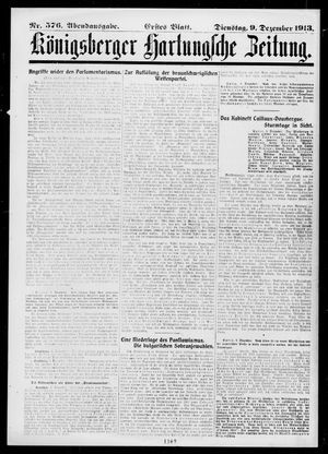 Königsberger Hartungsche Zeitung on Dec 9, 1913