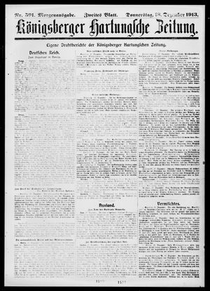 Königsberger Hartungsche Zeitung on Dec 18, 1913