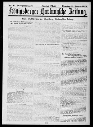 Königsberger Hartungsche Zeitung vom 11.01.1914
