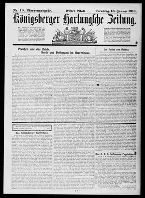 Königsberger Hartungsche Zeitung vom 13.01.1914