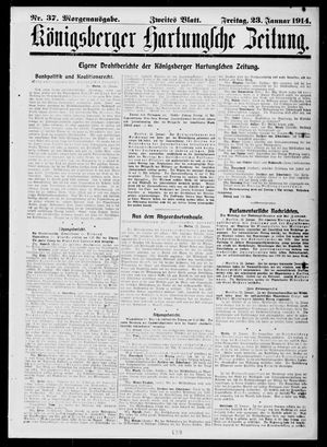 Königsberger Hartungsche Zeitung vom 23.01.1914