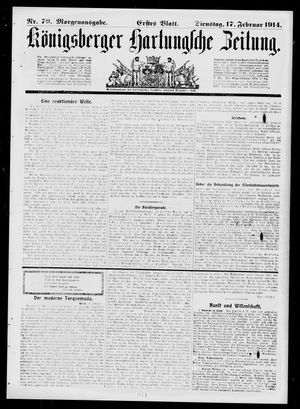 Königsberger Hartungsche Zeitung on Feb 17, 1914