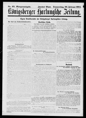 Königsberger Hartungsche Zeitung vom 26.02.1914