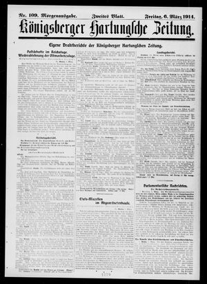 Königsberger Hartungsche Zeitung vom 06.03.1914