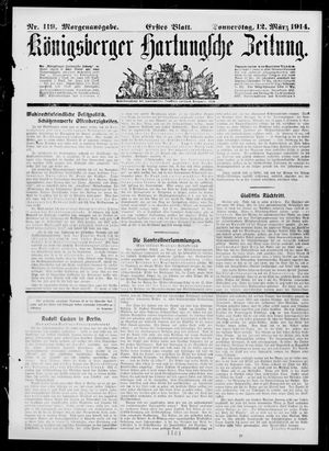 Königsberger Hartungsche Zeitung vom 12.03.1914