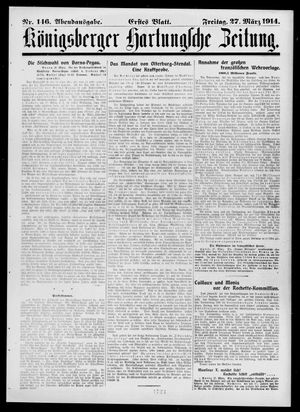Königsberger Hartungsche Zeitung on Mar 27, 1914