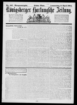 Königsberger Hartungsche Zeitung on Apr 9, 1914