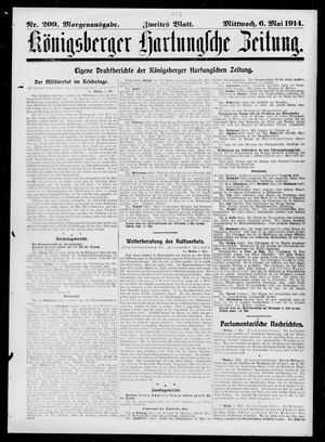 Königsberger Hartungsche Zeitung vom 06.05.1914
