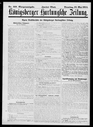 Königsberger Hartungsche Zeitung vom 12.05.1914
