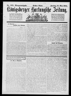 Königsberger Hartungsche Zeitung vom 15.05.1914