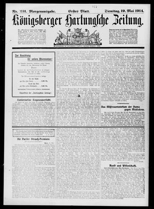 Königsberger Hartungsche Zeitung vom 19.05.1914